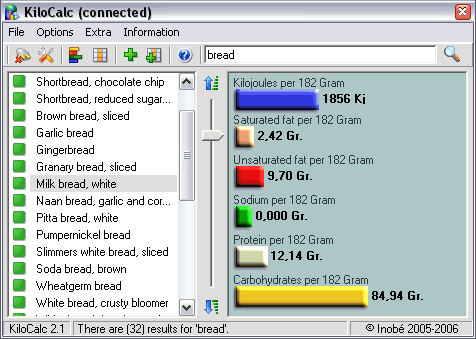 KiloCal Screen Image